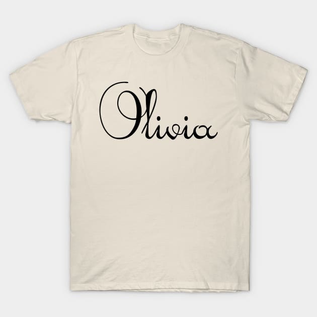 Pick your name. Olivia T-Shirt by CatCoconut-Art